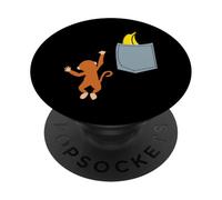 Monkey in a Pocket Animal Lover Design PopSockets Adhesive PopGrip