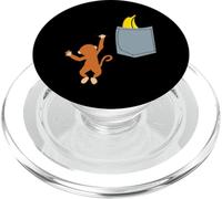 Monkey in a Pocket Animal Lover Design PopSockets PopGrip for MagSafe