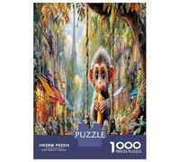 Monkey in Paris 1000 Piece Monkey in Garden Jigsaw Puzzles for Puzzles 1000 Pieces Jigsaw for Adults for Adult Challenging Family Puzzle Game Puzzles for Adults Gifts 70x50cm/1000pcs