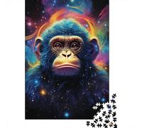 Monkey in The Stars Puzzle Decompression Toys Paper Rectangular Jigsaw Puzzle for Kids And Adults Age 12 Years Up 1000pcs (38x26cm)