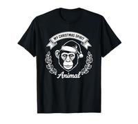 Monkey is My Christmas Spirit Animal T-Shirt