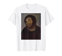 Monkey Jesus Painting Ruined Christ Fresco Botched Art Meme T-Shirt