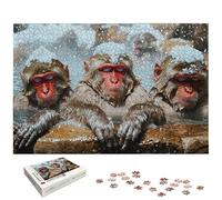 Monkey Jigsaw Puzzles for Adults 2000, 2000 Piece Jigsaw Puzzles for Adults, Animal Jigsaws Puzzle with Exquisite Packaging Box, Impossible Puzzle for Home Decor, Gifts for Women, Gifts for Men, -6499