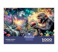 Monkey Jigsaw Puzzles for Adults The Impossible Challenge 1000 Piece Difficult Hard Jigsaw Puzzles for Man And Woman with Letters on Back 70x50cm/1000pcs
