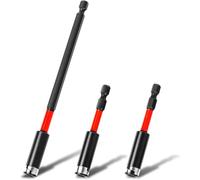 Monkey King Bar Extension Magnetic Screwdriver Bit Holder Set,3 Pcs Set 150mm 75mm and 75mm Lenghts,1/4 Hex Shank Suitable for Extending use of Screwdriver bits Drill bits Batch bits Screwdriver bits