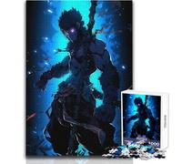 Monkey King Blue Neon Jigsaw Puzzles for Teenagers 1000 Brain Teaser Educational Game Memorable Heartfelt Gift Option Size 50x75cm