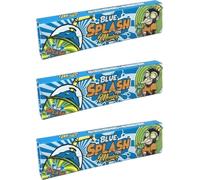 Monkey King Blue Splash King Size Slim Rolling Papers & Tips - 3 Packs (32 Papers + Tips Each) | Touch & Smell Cool Splash Aroma | Ultra Thin | Slow Burning | Made in Spain | Premium Blue Edition