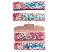 Monkey King COTTON CANDY Pink King Size Slim Rolling Papers & Tips - 3 Packs (32 Papers + Tips Each) | Touch & Smell Candy Aroma | Ultra Thin | Slow Burning | Made in Spain | Vegan Rolling Paper