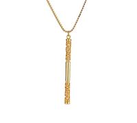 Monkey King Dinghaishen Needle Necklace For Women Men Stainless Steel Black Myth Golden Hoop Stick Jewelry Couple Gift