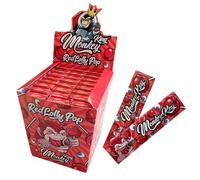 Monkey King Rolling King Size Connoisseur Papers & Filter Tips, Touch & Smell - Red Lolly Pop - 1 Booklet