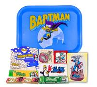 Monkey King The Simpsons Official Smoking Gift Rolling Tray, Accessories King Size Smoking Paper, Filters, Rolls, Stickers and Cartons (Bart)