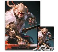 Monkey King Warrior Jigsaw Puzzles for Adults 1000 Piece Puzzles for Adults Perfect for Halloween Christmas Birthday Gift 1000 PCS(38x26cm)