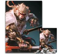 Monkey King Warrior Pc Adults Jigsaw Puzzle Puzzles for Adults Family Game Night Fun DIY Decorative Artwork 1000 PCS(75x50cm)