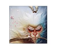 Monkey King's Porch Corridor Relief Painting 3D Three-Dimensional Decorative Painting Sun Wukong Painting Fashion Fighting Defeats The Buddha Mural