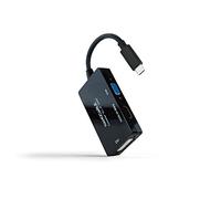 Monkey Ladder USB-C to HDMI/DVI/VGA Converter, 20 cm, Black