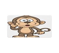 Monkey Large Mouse Pad Office Desk Mat Waterproof Gaming Mousepad Non-Slip Desk Pad Protector for Mouse Writing Desktop Protector Mat with Stitched Edges Pads