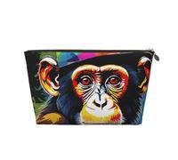 Monkey Leather Travel Wash Bag, A Fashionable and Practical Makeup Organizer