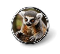 Monkey Lemur Cute Brooch Pins Lapel Pins for Men Women Badge Button Cover Decorative Jewelry Charms for Hats Bags Backpacks Suits Shirts Scarves Clothing Accessories Banquet Wedding Gift