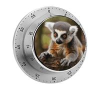 Monkey Lemur Cute Magnetic Timer Manual Kitchen Timers for Cooking Cute Egg Timers Loud Countdown Clock Mechanical Countdown Timer for Classroom Gym Baking Exercise Study Workout Clock
