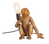 Monkey Light,Gold Monkey Lamp,Table Lamps for Bedroom Bedside,Resin Animal Lamp,Desk Lamps for Living Room,Home Office Decor,Unusual,Novelty,Funny,Quirky,Vintage,Entrance Decoration,E27 Base Holder