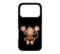 Monkey Lover Men Women Girls Boys Silhouette Graphic Gift Case for iPhone 17 Pro