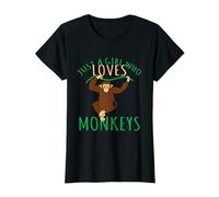 Monkey lovers - only a girl who loves monkeys T-Shirt