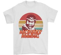 Monkey Magic Mens T-Shirt 100% Cotton White 2XL