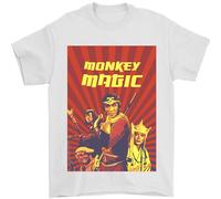 Monkey Magic Poster Mens T-Shirt 100% Cotton White 2XL