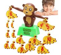 Monkey Math Balance Game - 23x16x8cm Educational STEM Toy For Children, Number Sorting Counting Addition Learning Activity, Hand Eye Brain Skill Development For Preschool Girls Boys Fun
