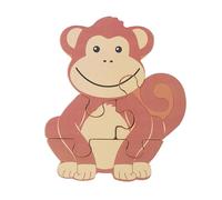 Monkey Mini Wooden Puzzles - My First Puzzles, Jigsaw Puzzle Games with Sea life Animal - Educational Toys For 1 Year Old + Toddler, Montessori Early Development & Activity Toys by Orange Tree Toys
