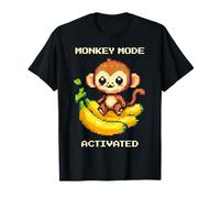 Monkey mode active | monkey chaos, retro jungle style T-Shirt