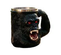 Monkey Mug | 500ml Resin And Stainless Steel Red Eyed Monkey Mug With Handle | Novelty Coffee Cups | For Outdoor Picnics, Water, Campfire, Tea, Large
