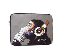 Monkey Music Pattern 12 inch laptop bag, inner protective sleeve, portable and suitable for business trips or travel