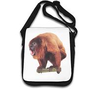 Monkey On A Branch Baboon Shoulder Bag White