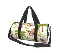 Monkey On Palm Tree Men Travel Luggage Gym Sports Bag Weekender Travel Overnight Carry Duffel Bag