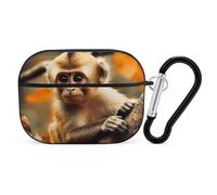 Monkey on Tree AirPods Pro 2 Case Cover, Shockproof Hard Shell Protective Case for Women Men, Compatible with Airpod Pro Case 2nd/1st Generation with Keychain-Black