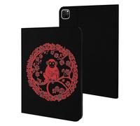Monkey Paper-cut for Window Decoration Compatible with iPad Protective Case