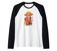 Monkey Pirate King Raglan Baseball Tee