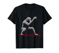 Monkey Pixel Animal Art Roses Flowers Creative Monkey T-Shirt