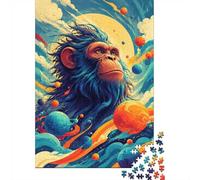 Monkey Planet Space 1000pcs Mini Puzzle For Family Challenging