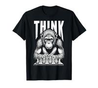 Monkey Playing Chess Think Funny Checkmate Chimp Ape T-Shirt