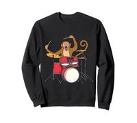 Monkey Playing Drums Drummer Band The Animal Sweatshirt