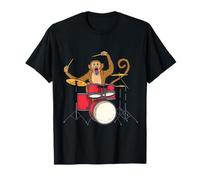 Monkey Playing Drums Drummer Band The Animal T-Shirt