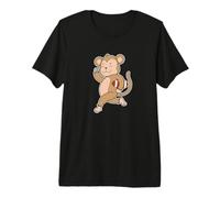 Monkey Plays American Football Premium T-Shirt