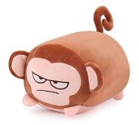 Monkey Plush Stuffed Animal Pillow Kawaii Plush Monkey Soft Toy, Plush Monkey Doll Cuddly Toy Stuffed Monkey Toy Cute Decoration for Home, Christmas/Birthday Gift for Kids Friends, 9 inch