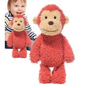 Monkey Plush Toy | 30 Cm Brown Stuffed Animal Doll | Adorable Soft Small Flopsies Clyde The Chimp | Light Brown Monkey For Gifting, Cuddling And Imaginative Play