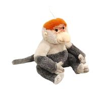 Monkey Plush Toy - Soft Cotton Plush Toy, Realistic Design | Comfortable Feeling, Room Decoration, Gift Idea + For Teenagers, Adults, Bedroom, Living Room, Nursery, Playroom, F
