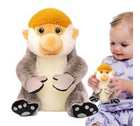 Monkey Plush Toy | Stuffed Animal Realistic Long Nosed Huggable Doll Soft Cute Cartoon Monkeyy | Collectible Cuddly Stuffed-Ted-dy Sleep Aid Room Decor Gift for Kids