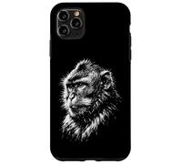 Monkey Portrait Black and White Animal Lover Case for iPhone 11 Pro Max