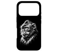 Monkey Portrait Black and White Animal Lover Case for iPhone 17 Pro